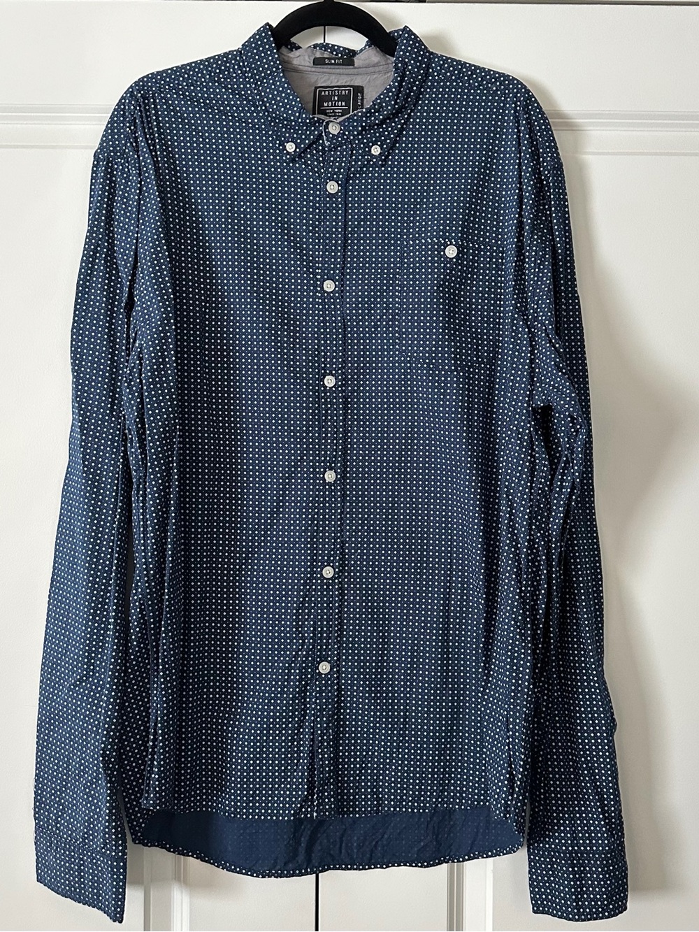 Artistry in Motion | Men's Long Sleeve Button-Down Shirt | XL